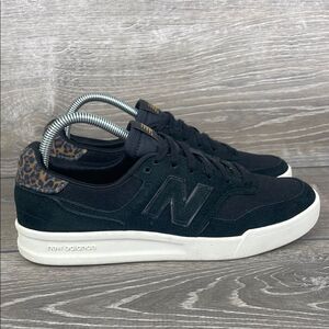 New Balance Black and Leopard Athletic Shoes